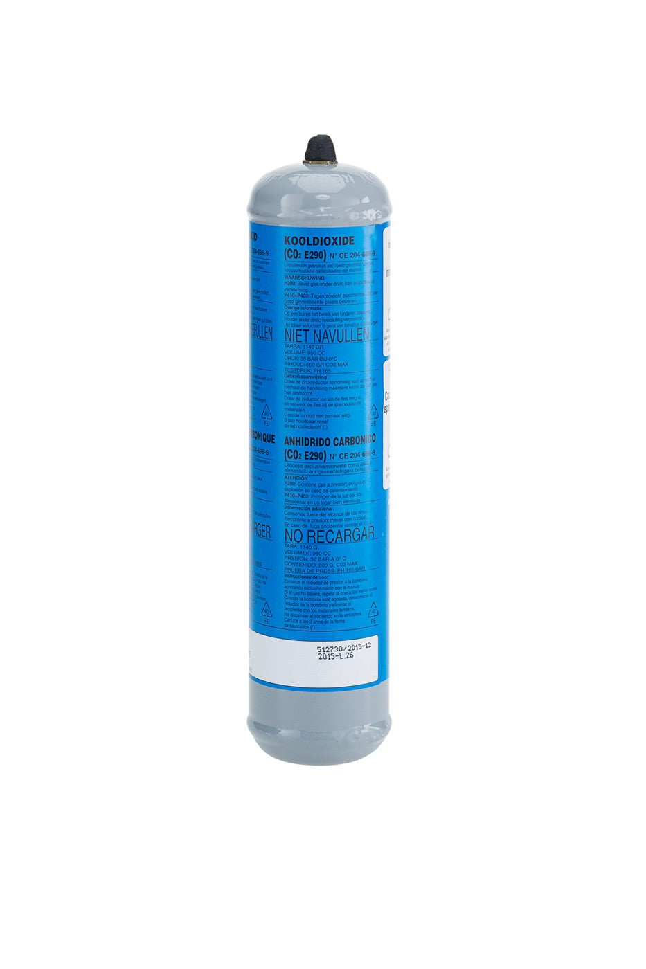 koolzuurpatroon  600 gram