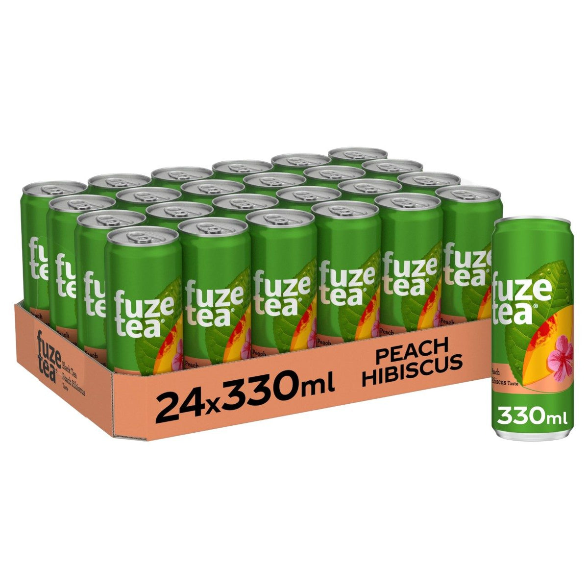 Black ice tea peach hibiscus incl. statiegeld